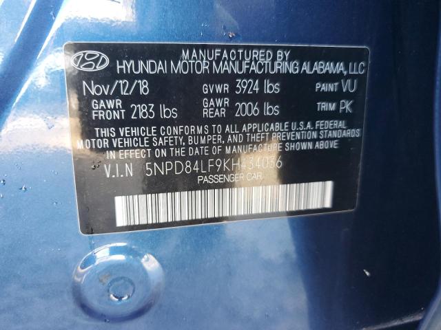 Photo 12 VIN: 5NPD84LF9KH434036 - HYUNDAI ELANTRA SE 