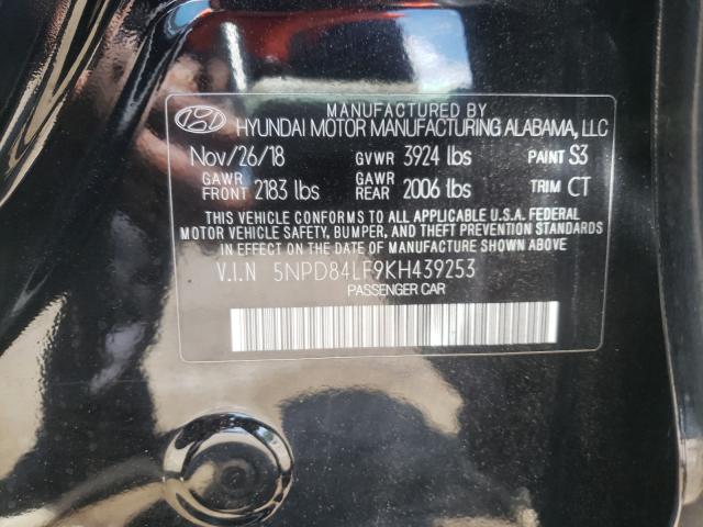 Photo 9 VIN: 5NPD84LF9KH439253 - HYUNDAI ELANTRA SE 