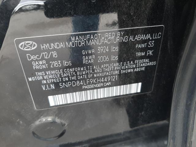 Photo 9 VIN: 5NPD84LF9KH449121 - HYUNDAI ELANTRA SE 