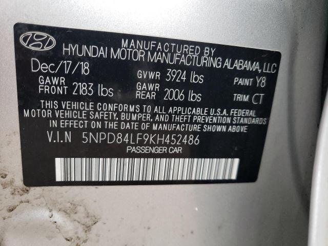 Photo 11 VIN: 5NPD84LF9KH452486 - HYUNDAI ELANTRA SE 