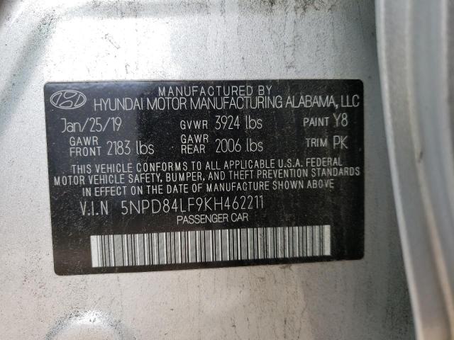 Photo 9 VIN: 5NPD84LF9KH462211 - HYUNDAI ELANTRA SE 