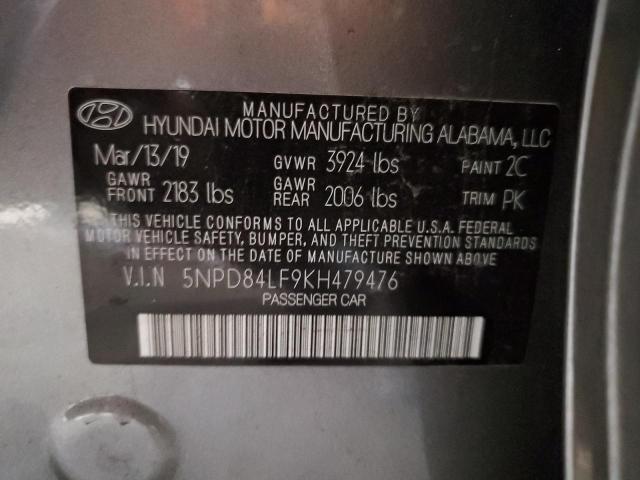 Photo 12 VIN: 5NPD84LF9KH479476 - HYUNDAI ELANTRA 