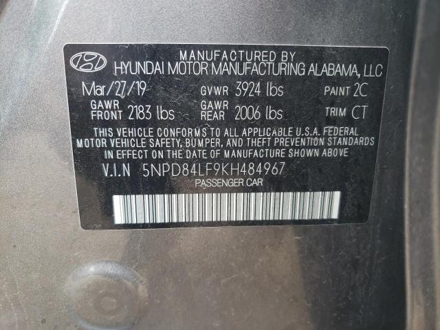 Photo 11 VIN: 5NPD84LF9KH484967 - HYUNDAI ELANTRA SE 