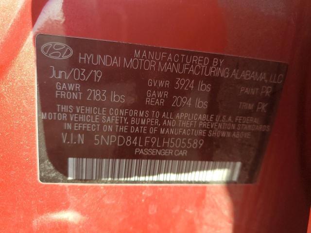 Photo 9 VIN: 5NPD84LF9LH505589 - HYUNDAI ELANTRA 