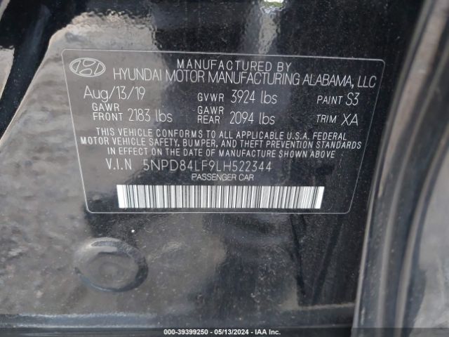 Photo 8 VIN: 5NPD84LF9LH522344 - HYUNDAI ELANTRA 