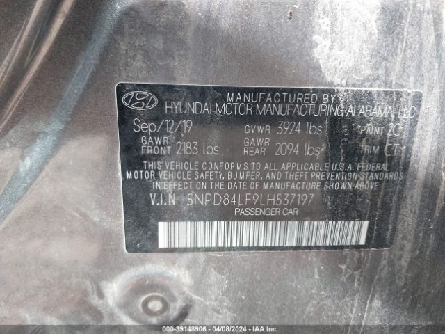 Photo 8 VIN: 5NPD84LF9LH537197 - HYUNDAI ELANTRA 