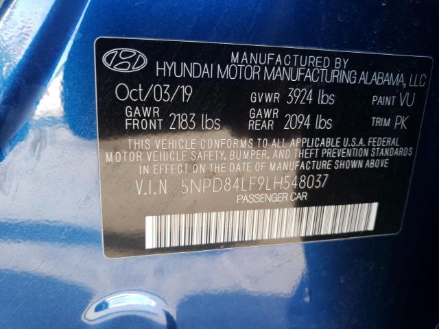 Photo 11 VIN: 5NPD84LF9LH548037 - HYUNDAI ELANTRA SE 