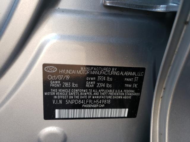 Photo 9 VIN: 5NPD84LF9LH549818 - HYUNDAI ELANTRA SE 