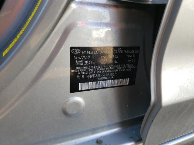 Photo 9 VIN: 5NPD84LF9LH570376 - HYUNDAI ELANTRA SE 