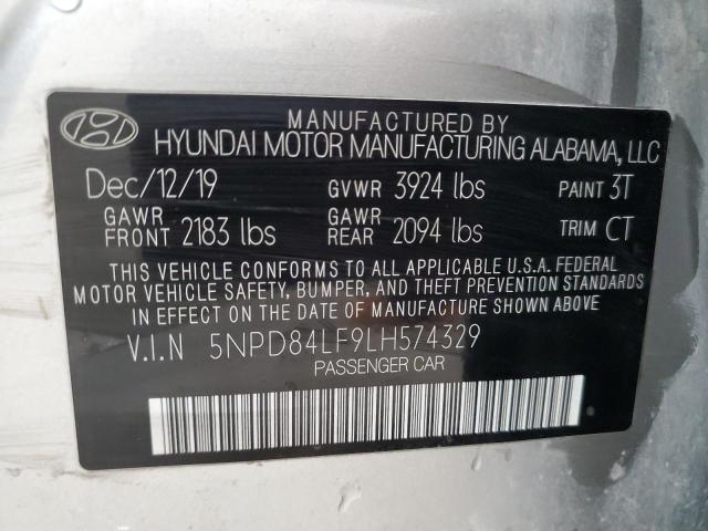 Photo 11 VIN: 5NPD84LF9LH574329 - HYUNDAI ELANTRA SE 