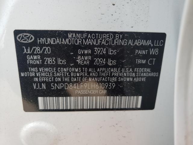 Photo 9 VIN: 5NPD84LF9LH610939 - HYUNDAI ELANTRA SE 