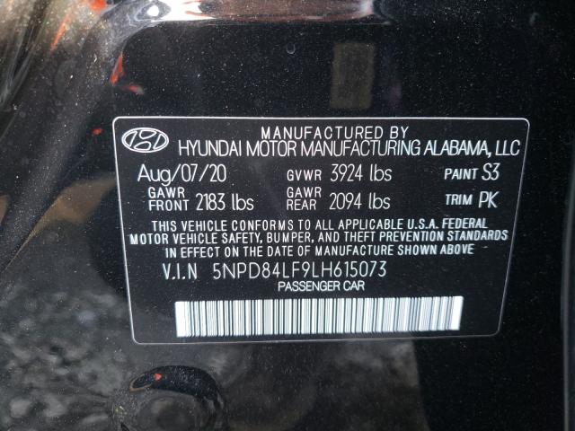 Photo 9 VIN: 5NPD84LF9LH615073 - HYUNDAI ELANTRA SE 