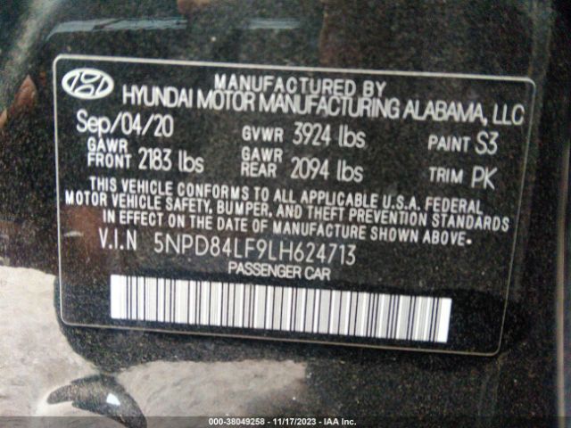 Photo 8 VIN: 5NPD84LF9LH624713 - HYUNDAI ELANTRA 