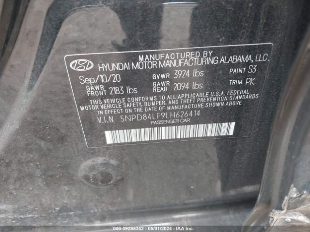 Photo 8 VIN: 5NPD84LF9LH626414 - HYUNDAI ELANTRA 