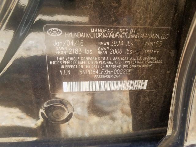 Photo 9 VIN: 5NPD84LFXHH002208 - HYUNDAI ELANTRA SE 