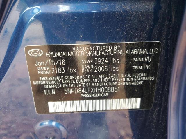 Photo 11 VIN: 5NPD84LFXHH008851 - HYUNDAI ELANTRA SE 