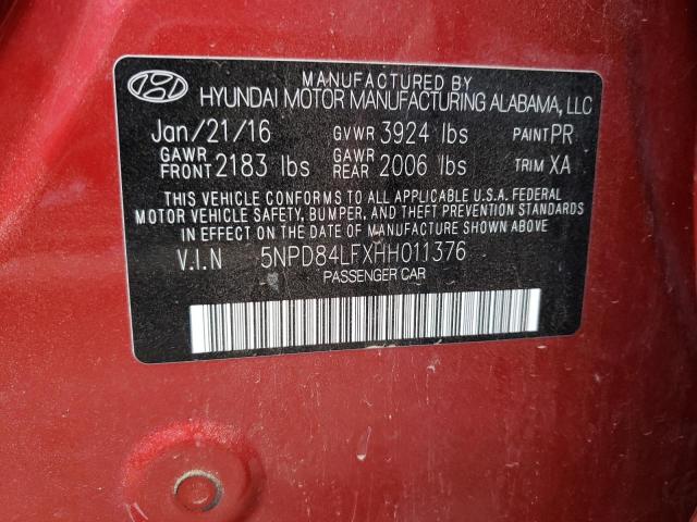 Photo 11 VIN: 5NPD84LFXHH011376 - HYUNDAI ELANTRA SE 