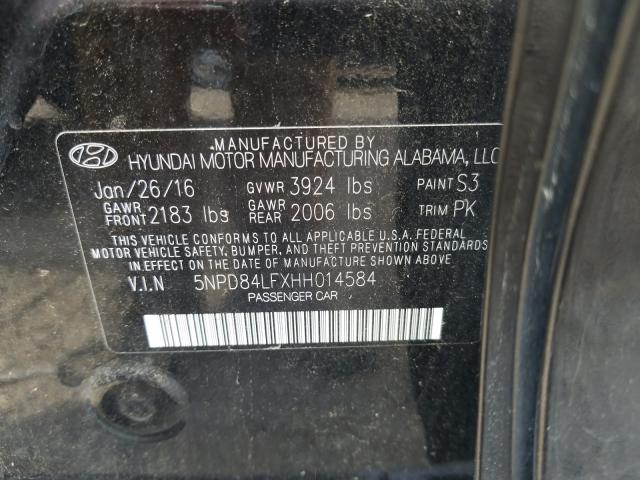 Photo 9 VIN: 5NPD84LFXHH014584 - HYUNDAI ELANTRA SE 