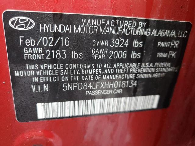 Photo 12 VIN: 5NPD84LFXHH018134 - HYUNDAI ELANTRA 