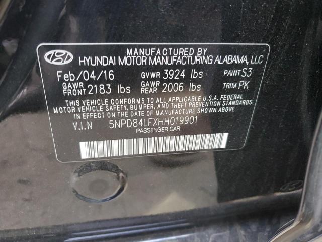 Photo 11 VIN: 5NPD84LFXHH019901 - HYUNDAI ELANTRA SE 