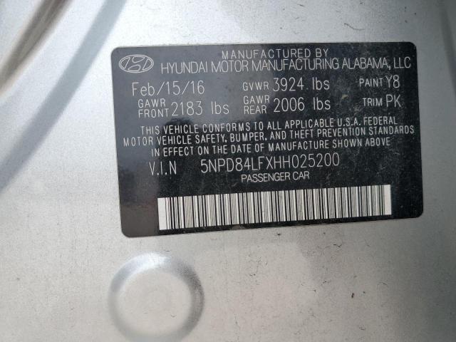 Photo 11 VIN: 5NPD84LFXHH025200 - HYUNDAI ELANTRA 