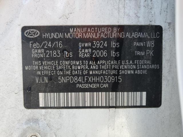 Photo 11 VIN: 5NPD84LFXHH030915 - HYUNDAI ELANTRA 