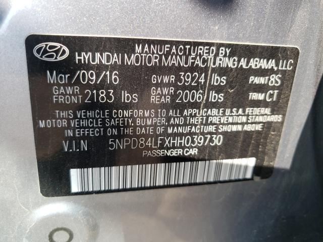 Photo 9 VIN: 5NPD84LFXHH039730 - HYUNDAI ELANTRA SE 