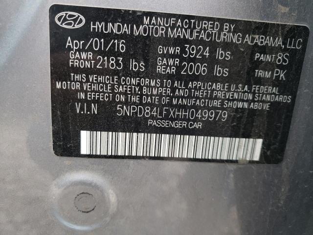 Photo 9 VIN: 5NPD84LFXHH049979 - HYUNDAI ELANTRA SE 