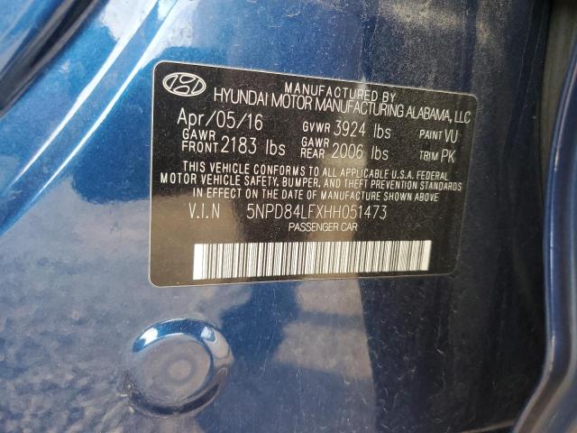 Photo 11 VIN: 5NPD84LFXHH051473 - HYUNDAI ELANTRA 