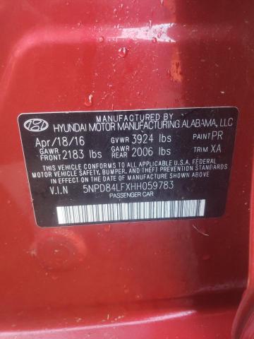 Photo 9 VIN: 5NPD84LFXHH059783 - HYUNDAI ELANTRA SE 