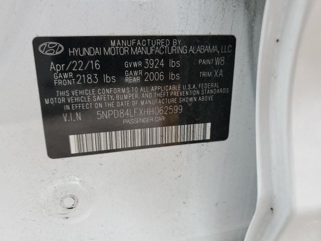 Photo 11 VIN: 5NPD84LFXHH062599 - HYUNDAI ELANTRA SE 