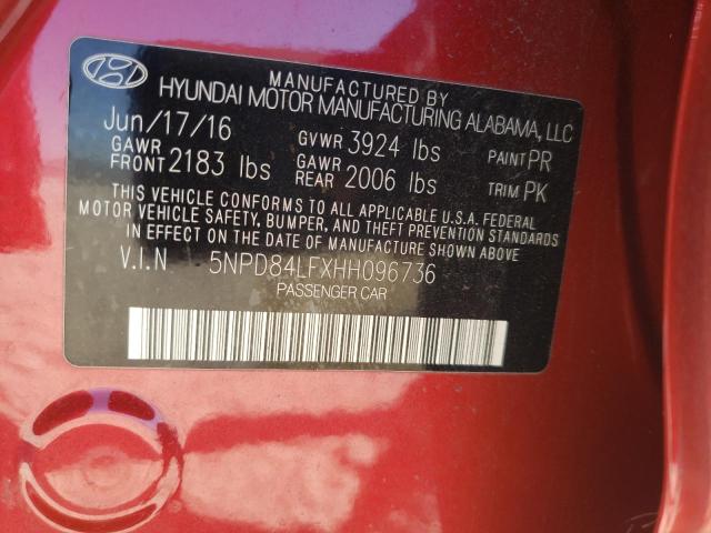 Photo 11 VIN: 5NPD84LFXHH096736 - HYUNDAI ELANTRA SE 