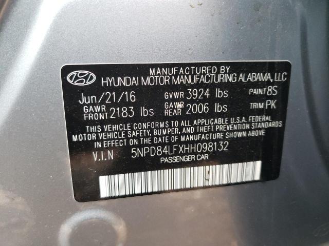 Photo 9 VIN: 5NPD84LFXHH098132 - HYUNDAI ELANTRA SE 