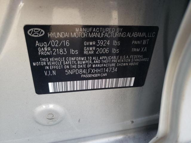 Photo 11 VIN: 5NPD84LFXHH114734 - HYUNDAI ELANTRA SE 