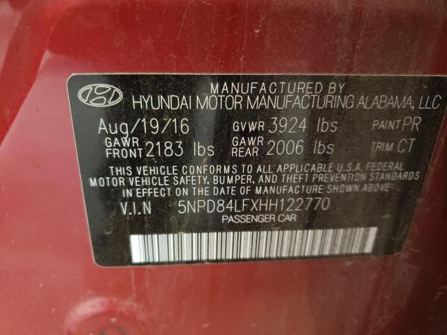 Photo 9 VIN: 5NPD84LFXHH122770 - HYUNDAI ELANTRA SE 