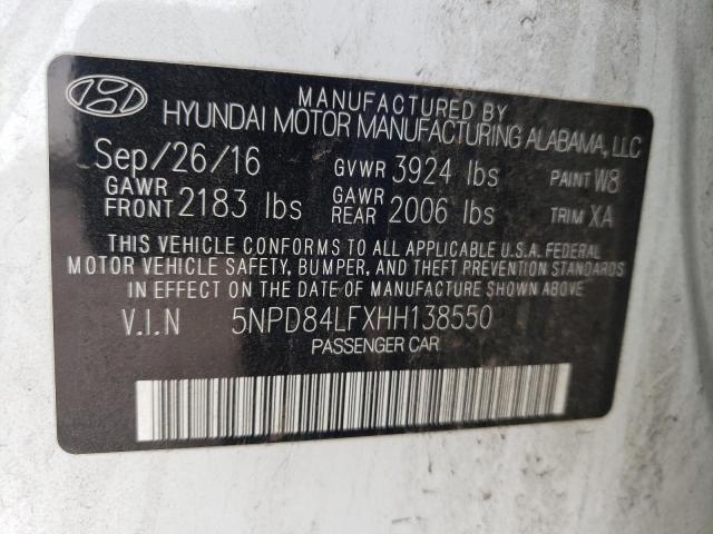 Photo 11 VIN: 5NPD84LFXHH138550 - HYUNDAI ELANTRA SE 