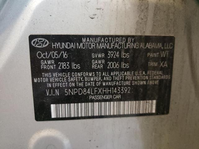 Photo 9 VIN: 5NPD84LFXHH143392 - HYUNDAI ELANTRA SE 