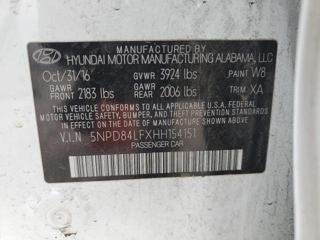 Photo 12 VIN: 5NPD84LFXHH154151 - HYUNDAI ELANTRA SE 