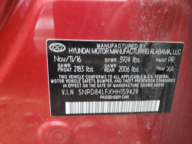 Photo 9 VIN: 5NPD84LFXHH159429 - HYUNDAI ELANTRA SE 