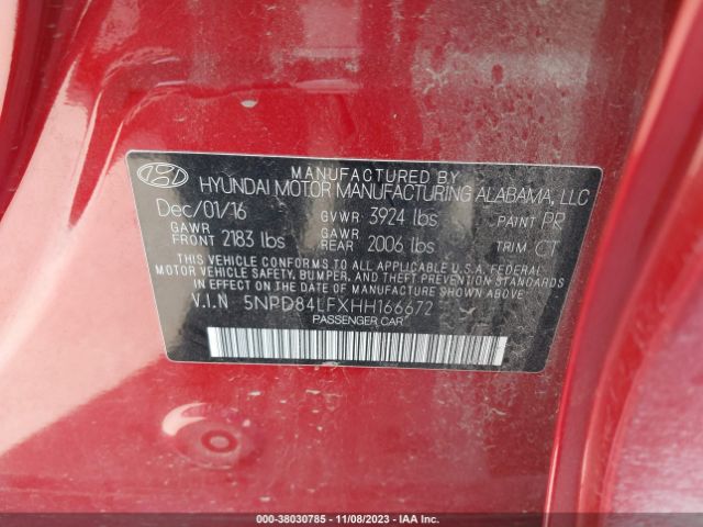 Photo 8 VIN: 5NPD84LFXHH166672 - HYUNDAI ELANTRA 