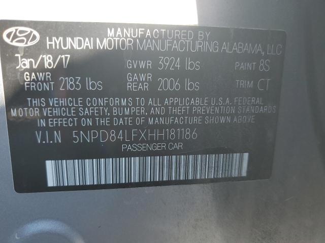 Photo 11 VIN: 5NPD84LFXHH181186 - HYUNDAI ELANTRA SE 