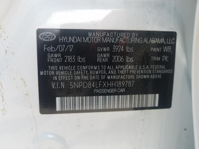 Photo 9 VIN: 5NPD84LFXHH189787 - HYUNDAI ELANTRA SE 