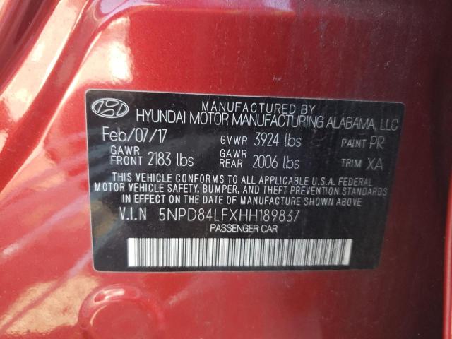 Photo 11 VIN: 5NPD84LFXHH189837 - HYUNDAI ELANTRA SE 