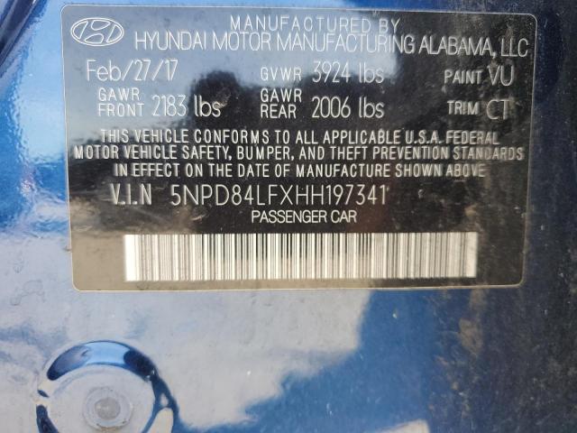 Photo 12 VIN: 5NPD84LFXHH197341 - HYUNDAI ELANTRA SE 