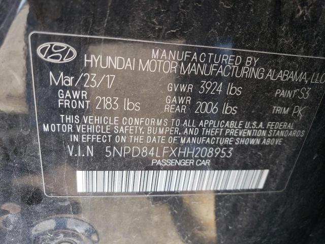 Photo 11 VIN: 5NPD84LFXHH208953 - HYUNDAI ELANTRA 