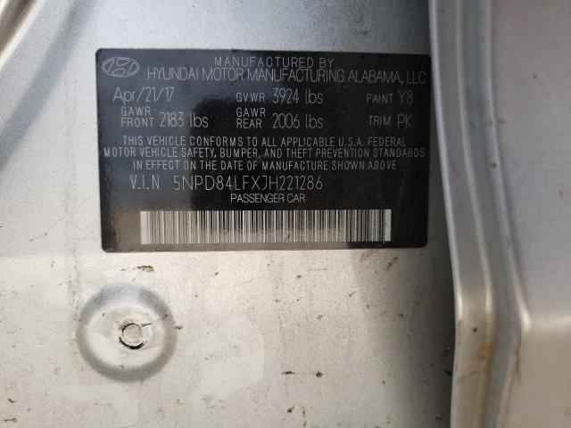 Photo 9 VIN: 5NPD84LFXJH221286 - HYUNDAI ELANTRA SE 