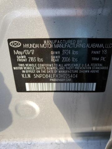 Photo 11 VIN: 5NPD84LFXJH225404 - HYUNDAI ELANTRA SE 