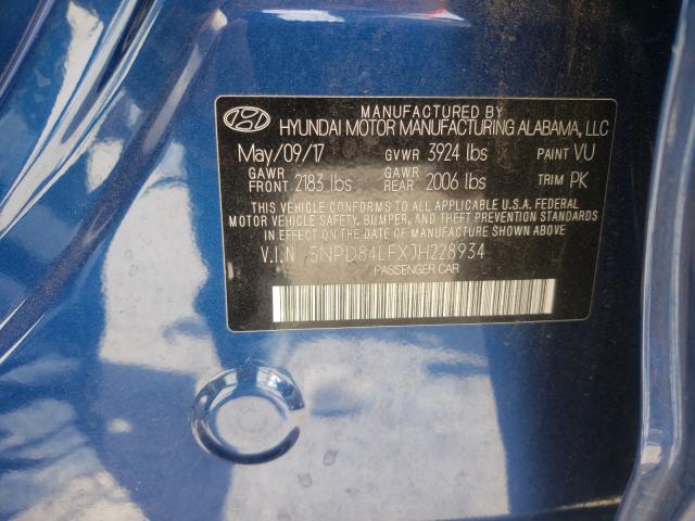 Photo 9 VIN: 5NPD84LFXJH228934 - HYUNDAI ELANTRA SE 