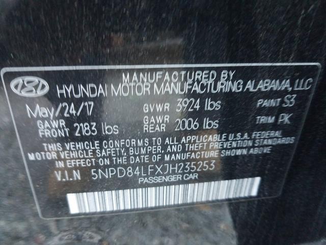 Photo 9 VIN: 5NPD84LFXJH235253 - HYUNDAI ELANTRA SE 