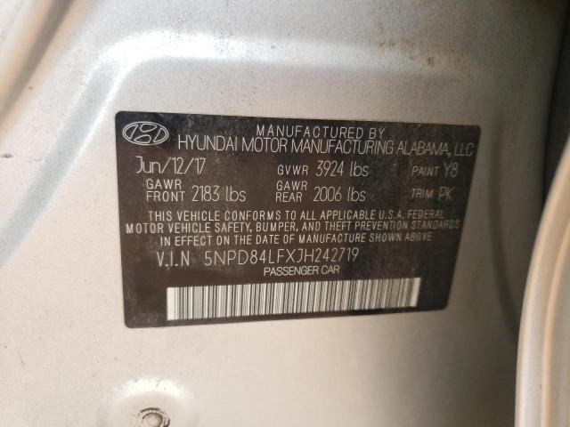 Photo 9 VIN: 5NPD84LFXJH242719 - HYUNDAI ELANTRA SE 